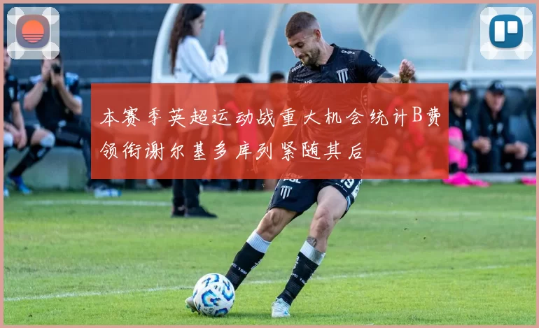 本赛季英超运动战重大机会统计B费领衔谢尔基多库列紧随其后