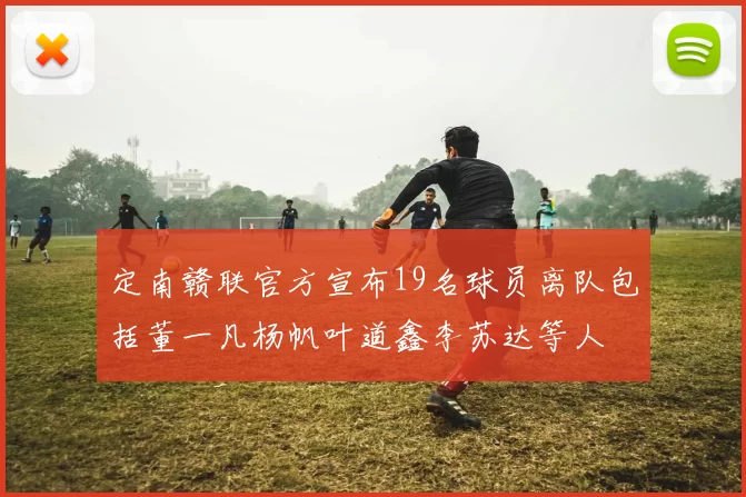 定南赣联官方宣布19名球员离队包括董一凡杨帆叶道鑫李苏达等人